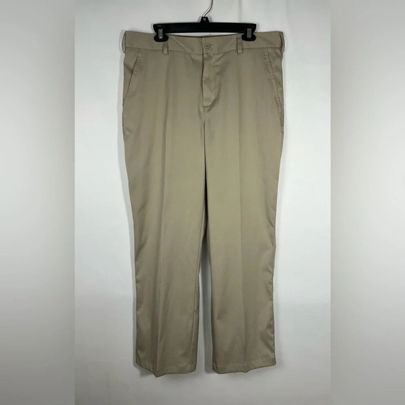 Nike Dri-Fit Size 36x30 Mens Performance Golf Pants Khaki Tan 598445 - Picture 1 of 15